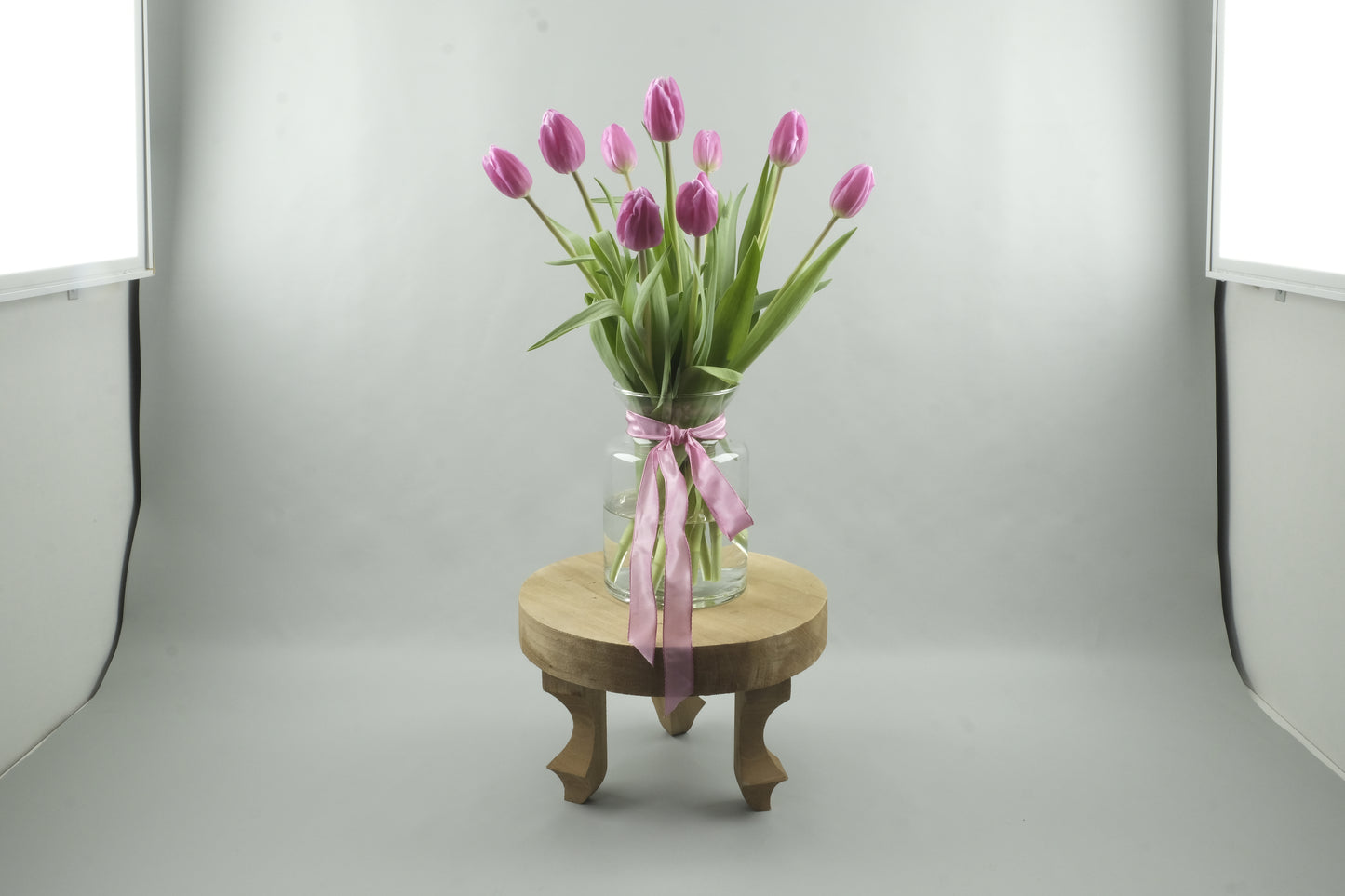 Pink tulips - 9 stems
