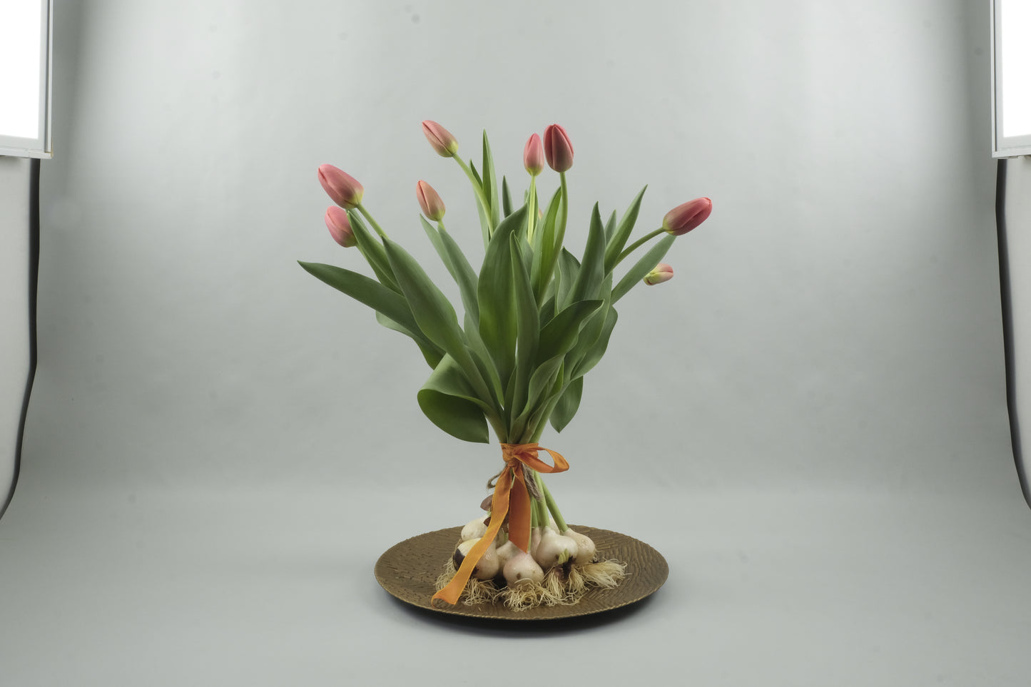 Orange tulips - 9 stems