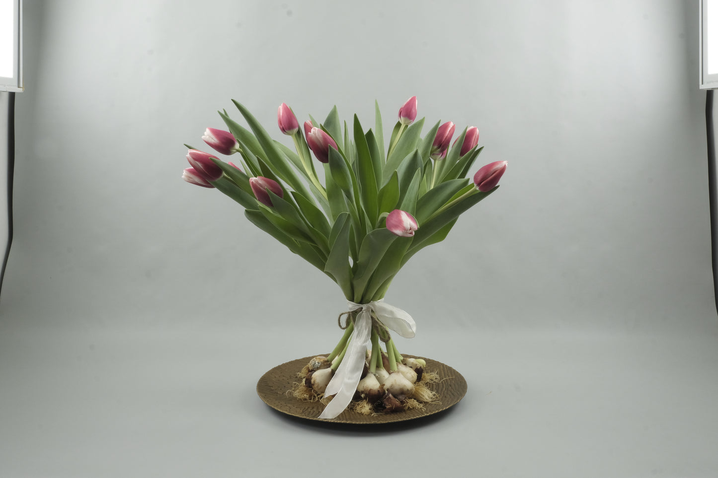 Pink/white tulips - 15 stems