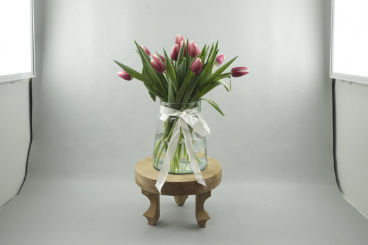 Pink/white tulips - 15 stems