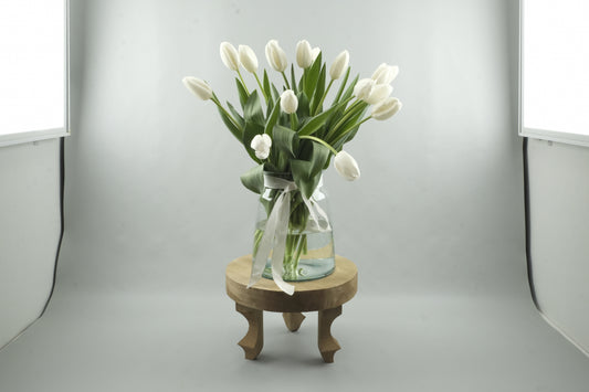 White tulips - 15 stems