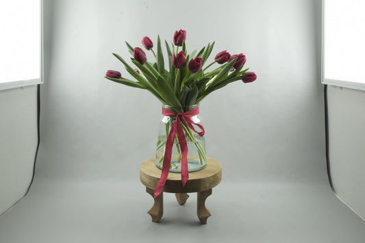 Red tulips - 15 stems