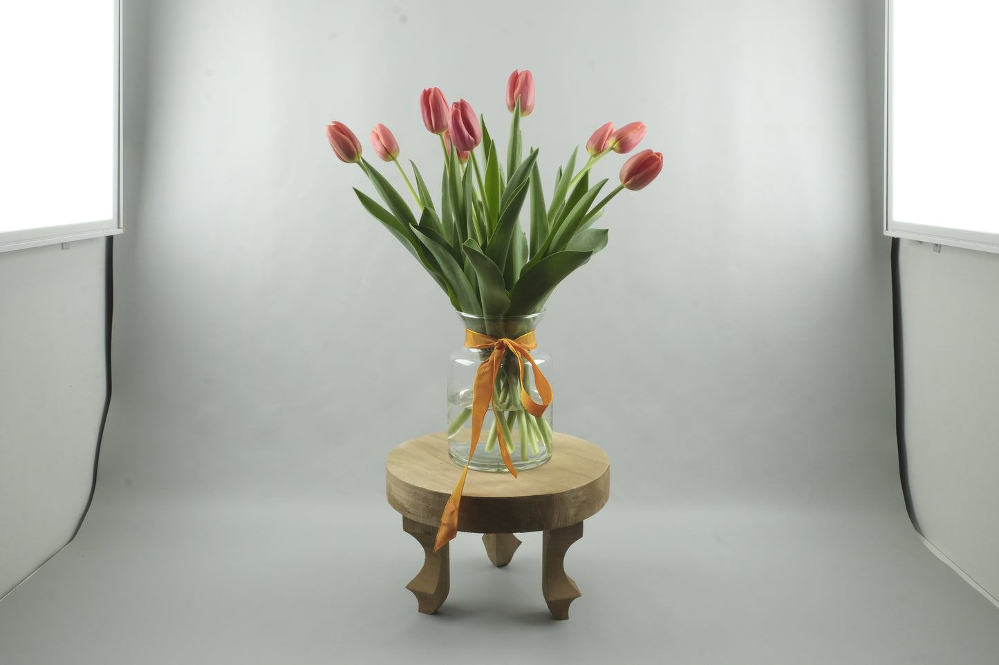 Orange tulips - 9 stems