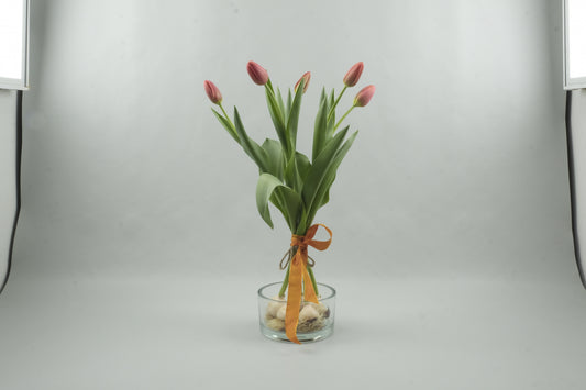 Orange tulips - 5 stems