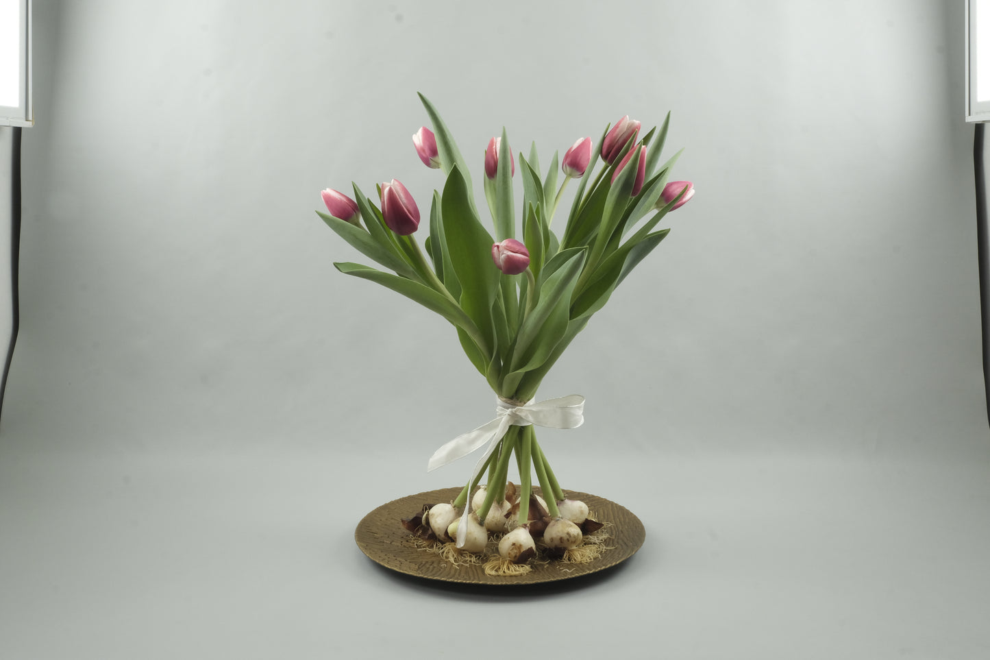 Pink/white tulips - 9 stems